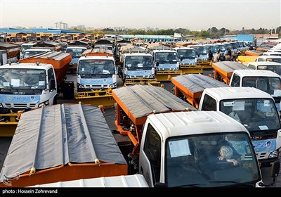 مانور مشترک زمستانی شهرداری و پلیس راهور