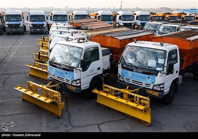 مانور مشترک زمستانی شهرداری و پلیس راهور