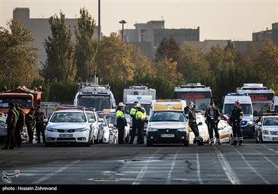 مانور مشترک زمستانی شهرداری و پلیس راهور