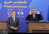 نشست خبری مشترک رئیس سازمان انرژی اتمی و مدیرکل آژانس بین‌المللی انرژی هسته‌ای