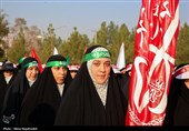 رژه 20 هزار نفری بسیجیان به مناسبت هفته بسیج در مشهد