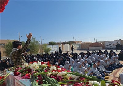 میزبانی دبیرستان فرزانگان طبس از شهید گمنام