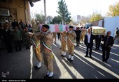 مراسم استقبال از پنج شهید گمنام دفاع مقدس درهمدان
