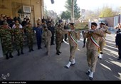 مراسم استقبال از پنج شهید گمنام دفاع مقدس درهمدان