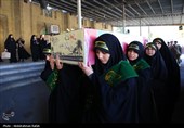 مراسم استقبال از پنج شهید گمنام دفاع مقدس درهمدان