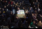 مراسم استقبال از پنج شهید گمنام دفاع مقدس درهمدان