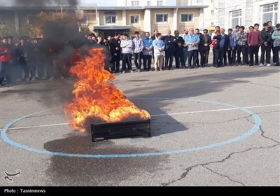 مانور سراسری زلزله در مدارس استان زنجان