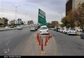 تصادف با تابلوی راهنما در کرمان