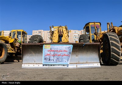 مانور زمستانی دستگاه های خدمات رسان - زنجان