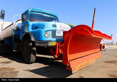 مانور زمستانی دستگاه های خدمات رسان - زنجان