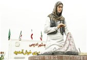 رونمایی از المان خامهدوزی در شهر ملی خامهدوزی ایران
