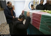 مراسم وداع با شهید گمنام در نیروگاه برق شهید مفتح همدان