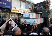 مراسم تشییع سه شهید گمنام در قم