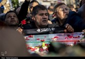 تشییع پیکر مطهر 14 شهید گمنام دفاع مقدس در اهواز