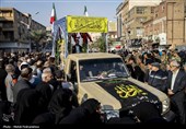 تشییع پیکر مطهر 14 شهید گمنام دفاع مقدس در اهواز