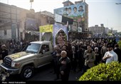 تشییع پیکر مطهر 14 شهید گمنام دفاع مقدس در اهواز