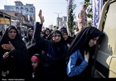 تشییع پیکر مطهر 14 شهید گمنام دفاع مقدس در اهواز
