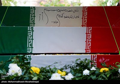 تشییع پیکرهای 100 شهید گمنام در تهران