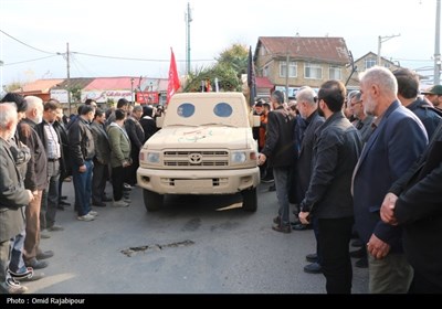 تشییع پیکرشهیدای گمنام در روستای واجارگاه