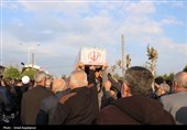 تشییع پیکرشهیدای گمنام در روستای واجارگاه
