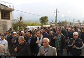 تشییع پیکرشهیدای گمنام در روستای واجارگاه