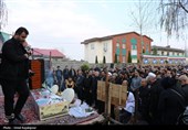 تشییع پیکرشهیدای گمنام در روستای واجارگاه