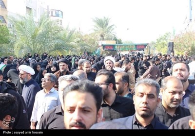 تشییع و دفن شهید گمنام در دانشگاه فرهنگیان بوشهر