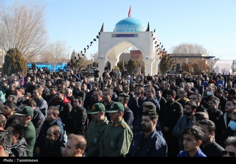 شهید گمنام در خانه ابدی خود آرام گرفت+تصاویر