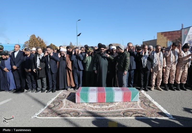 شهید گمنام در خانه ابدی خود آرام گرفت+تصاویر