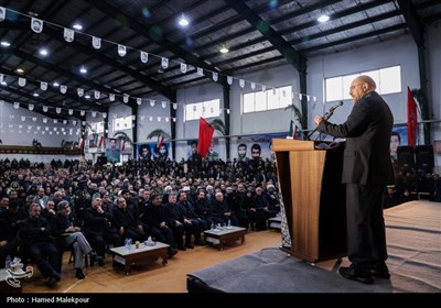 مراسم یادواره شهدای شهرستان سیمرغ و سرلشکر خلبان شهید احمد کشوری با حضور محمدباقر قالیباف رئیس مجلس شورای اسلامی