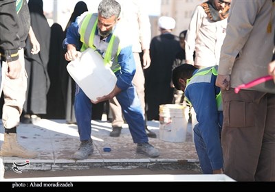 تدفین شهید گمنام شهرک مطهری کرمان