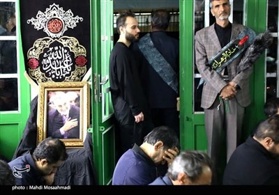 آخرین شب عزاداری شهادت حضرت زهرا(س) در بیت‌الزهرای حاج قاسم