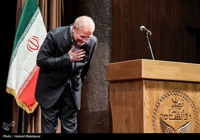 محمدباقر قالیباف رئیس مجلس شورای اسلامی در مراسم بزرگداشت روز دانشجو در دانشگاه تهران