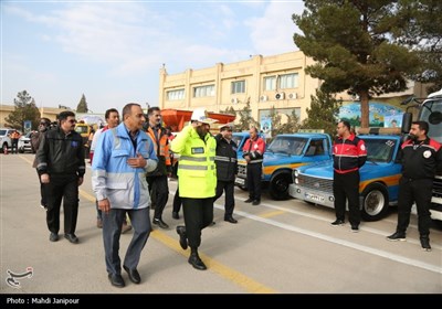 رزمایش طرح زمستانی پلیس راه استان اصفهان