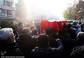 تشییع پیکر مهدی علیرضایی