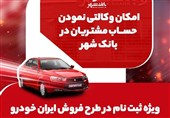 وکالتی کردن حساب برای خرید خودروهای ایران خودرو در بانک شهر