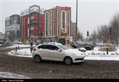 بارش برف در اردبیل و زنجان