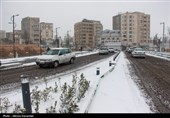 بارش برف در اردبیل و زنجان