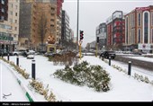 بارش برف در اردبیل و زنجان