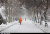 بارش برف در اردبیل و زنجان