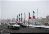 بارش برف در اردبیل و زنجان