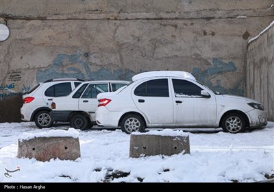 بارش برف در زنجان 