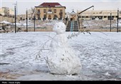 بارش برف در اردبیل و زنجان