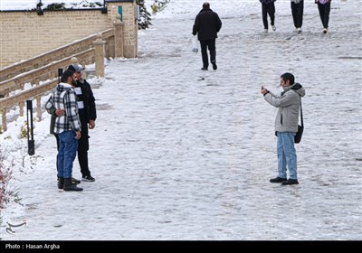 بارش برف در زنجان 