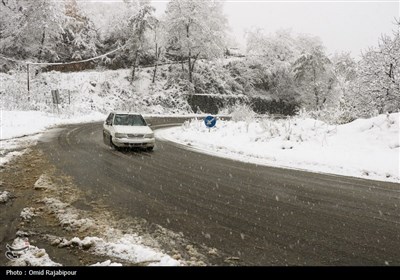 بارش برف در اشکورات گیلان