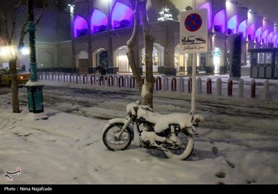 بارش برف در مشهد