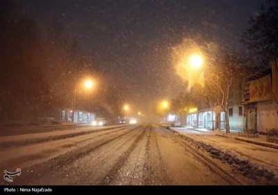 بارش برف در مشهد