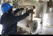 تعمیرات اساسی در پتروشیمی خراسان در دمای منفی 10 درجه