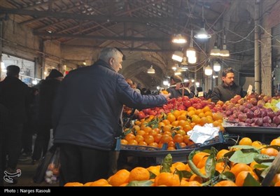 بازار داغ زنجان در آستانه شب یلدا