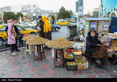 بازار سنندج در آستانه شب یلدا